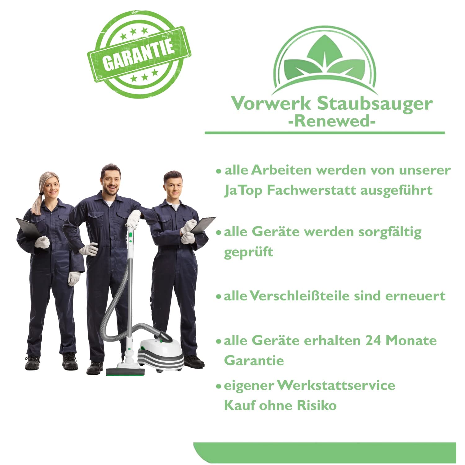 JaTop Saugwischer SP 600 (Generalüberholt) inkl. Reinigungstücher Set und Universal Reiniger passend für Vorwerk SP600