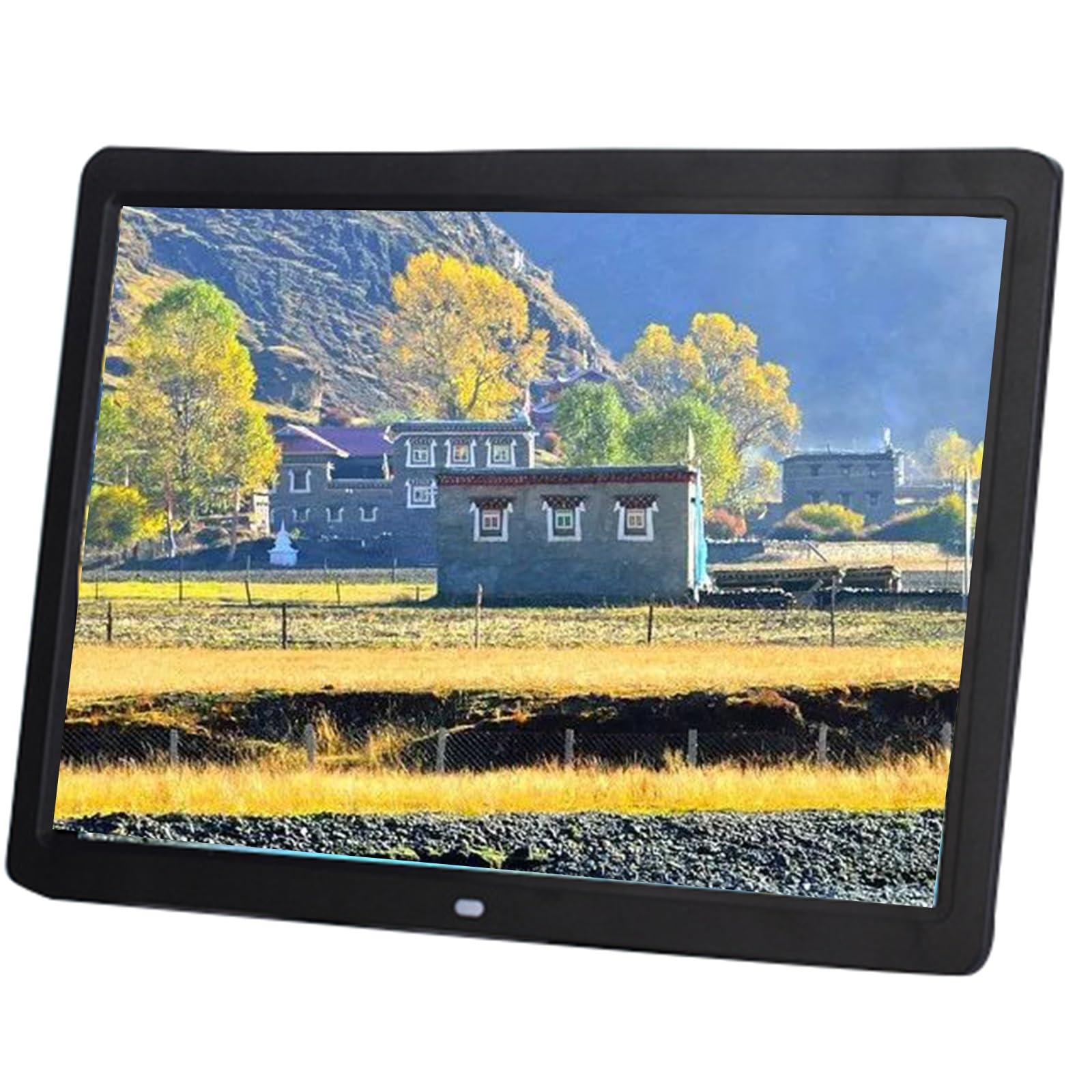 MYUYEE 15-Inch 1080P Hd Digital Photo Frame Advertising Machine - Electronic Photo Album Display Machine (Black)