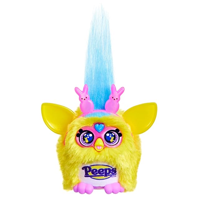 Furby Furblets Peeps Mini 3-Inch Electronic Plush Candy Toys for Kids 6 Easter Basket Stuffers