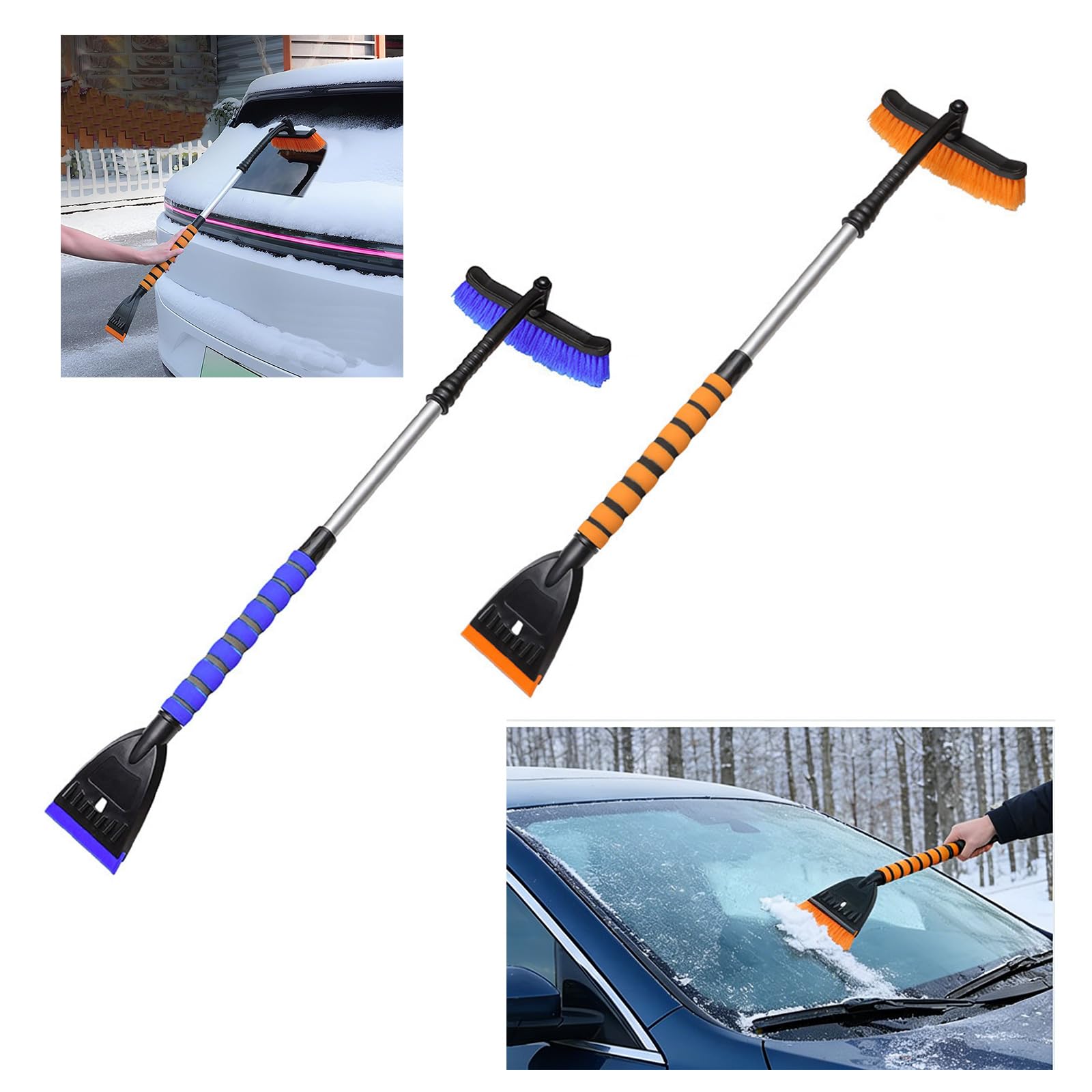 SUV LKW Kompatibel Auto Schneebesen und Eiskratzer Set für SUV Starke ABS & PP Schneebesen Eiskratzer Set Mehrfunktional