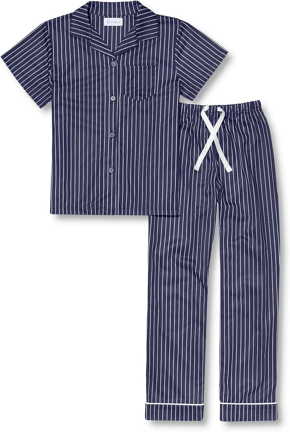 PajamaGram Pajamas for Kids - Kids Short Sleeve Button Down Pajamas with Pants