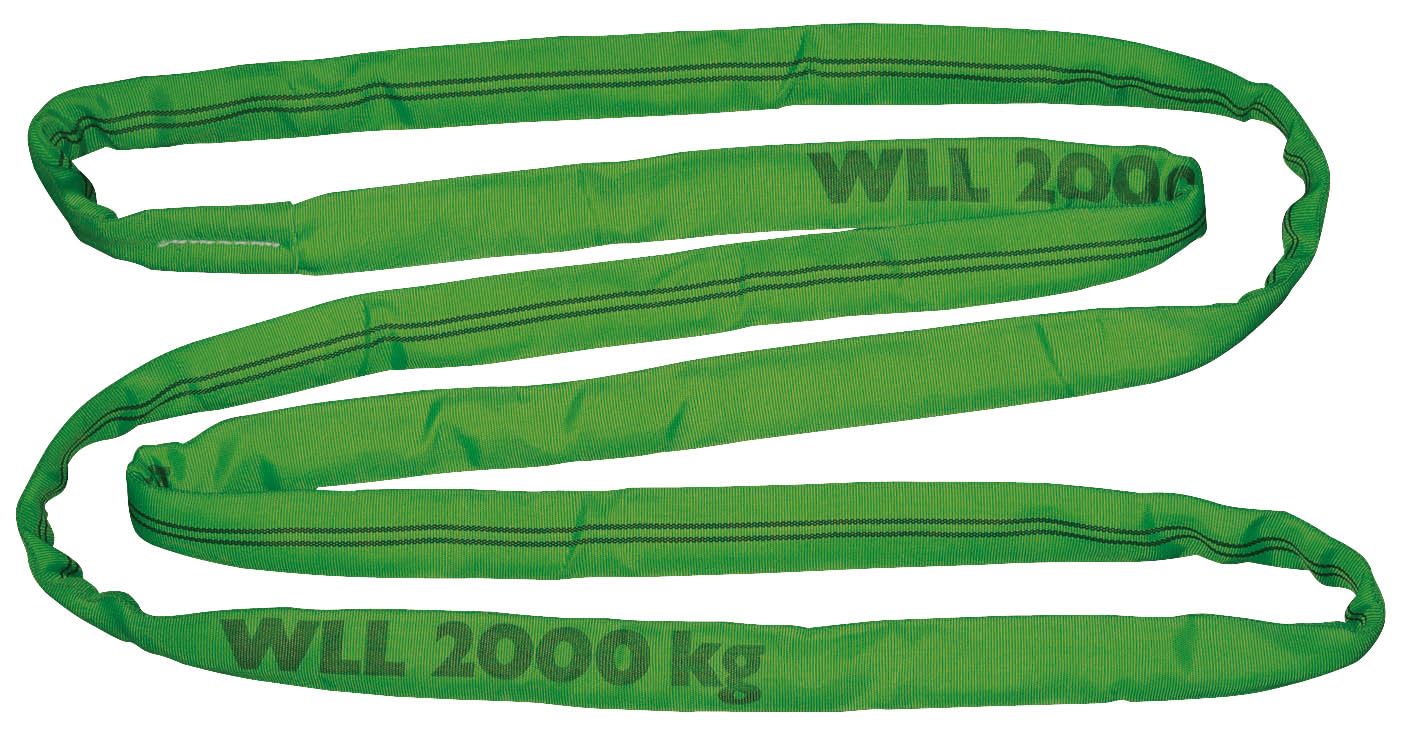 Eslinga Circular de Elevación 4m 2000kg/4000kg PES Doble Funda Kerbl Verde