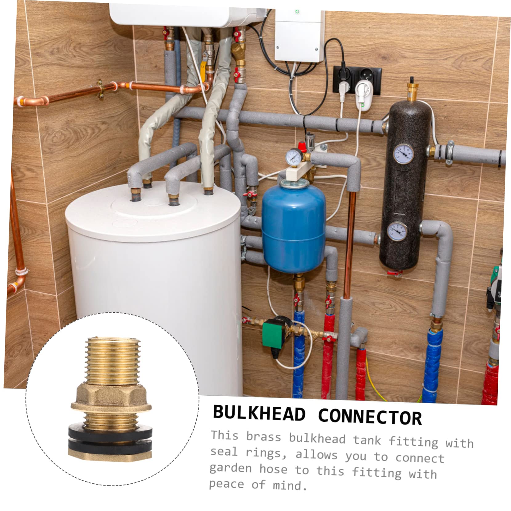 SOLUSTRE 2pcs Tank Connector 1/2'' Male to 3/8'' Female Fitting for Garden Hose