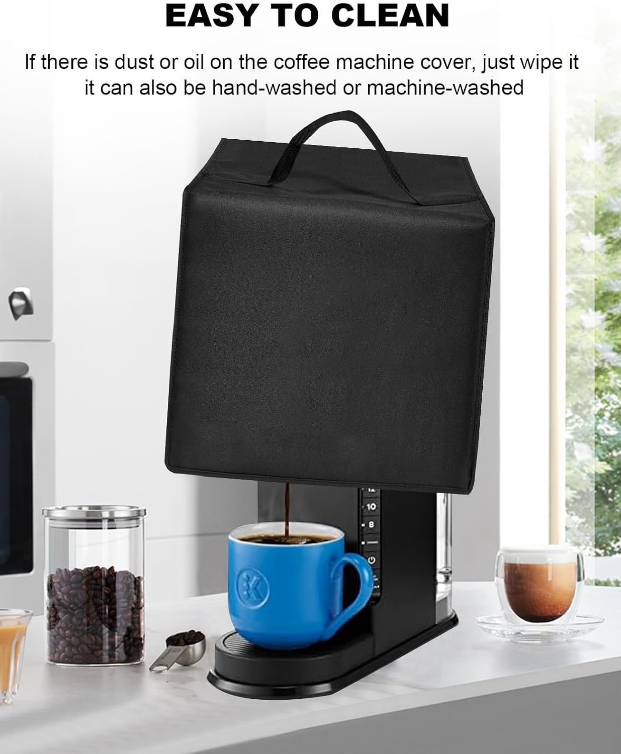 Iced Coffee Maker Dust Covers Case for Single Serve Coffee Maker,42oz