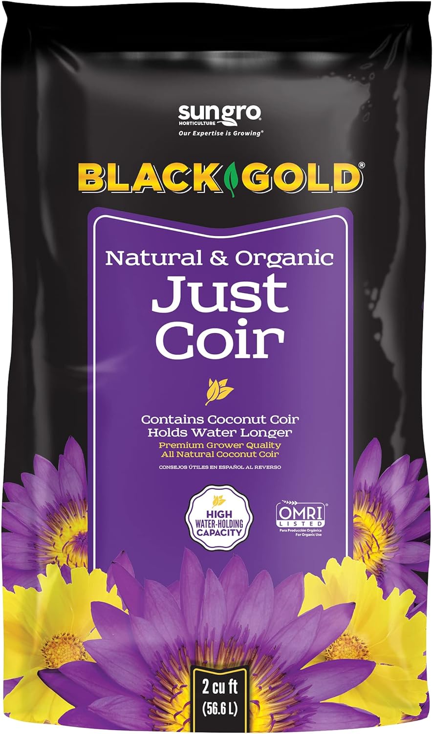 SunGro Horticulture SUGRBGCOIR2 2Cubic Feet SunGro Horticulture Black Gold Just Coir for Plants