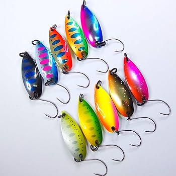 【ちゃまお】トラウト用スプーンセット　約100個　ルアーセット 楽天市場】スプーン ワーム 釣り具 ケース付き 10個セット