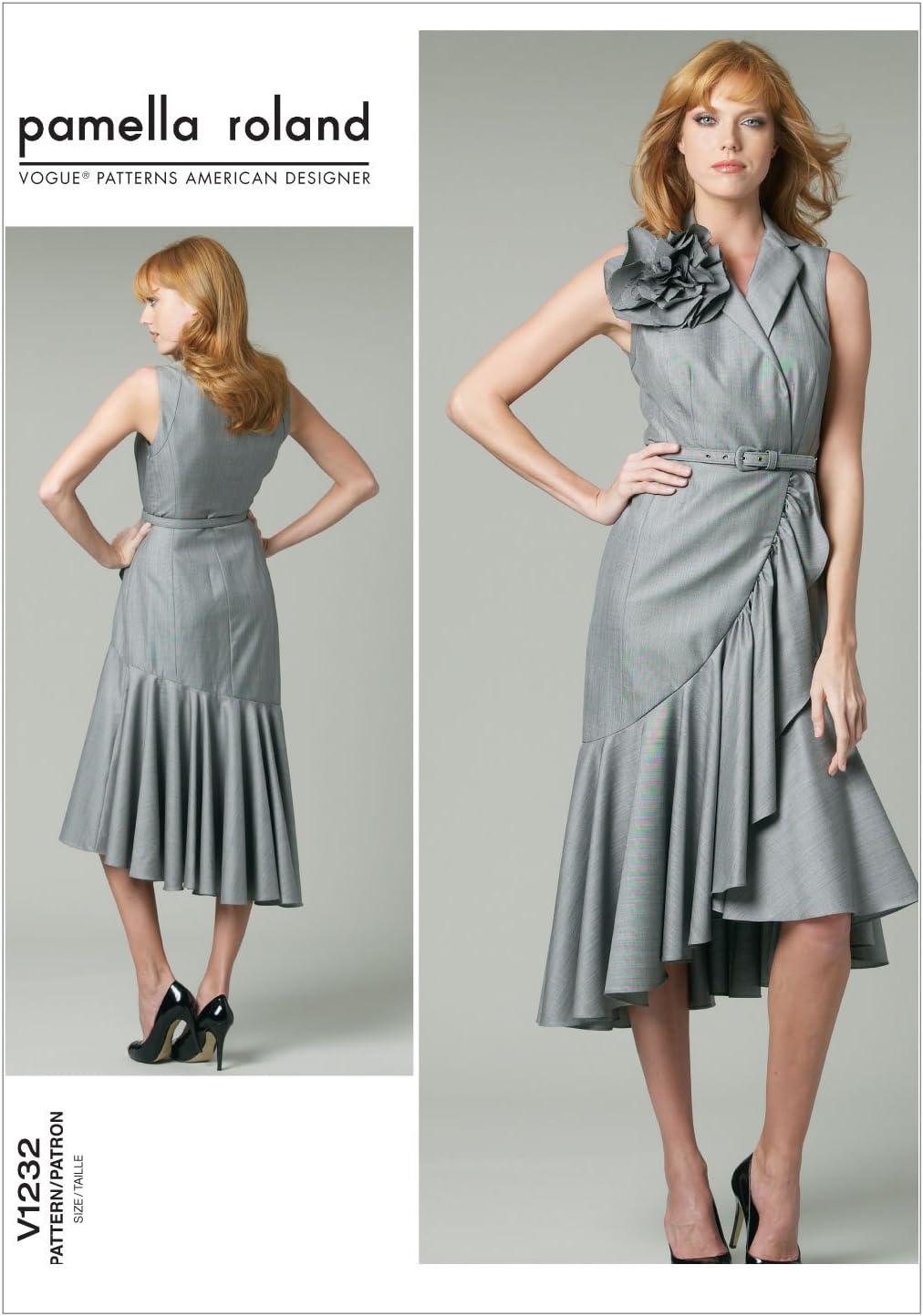 ミスのドレス、花、ベルト - EE (14-16 - 18-20） パターン