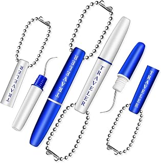MAGICLULU Cleaning Tools Set 4 Pcs Portable Picks Oral Care Kit with Hanging Chain for Travel and Home Use