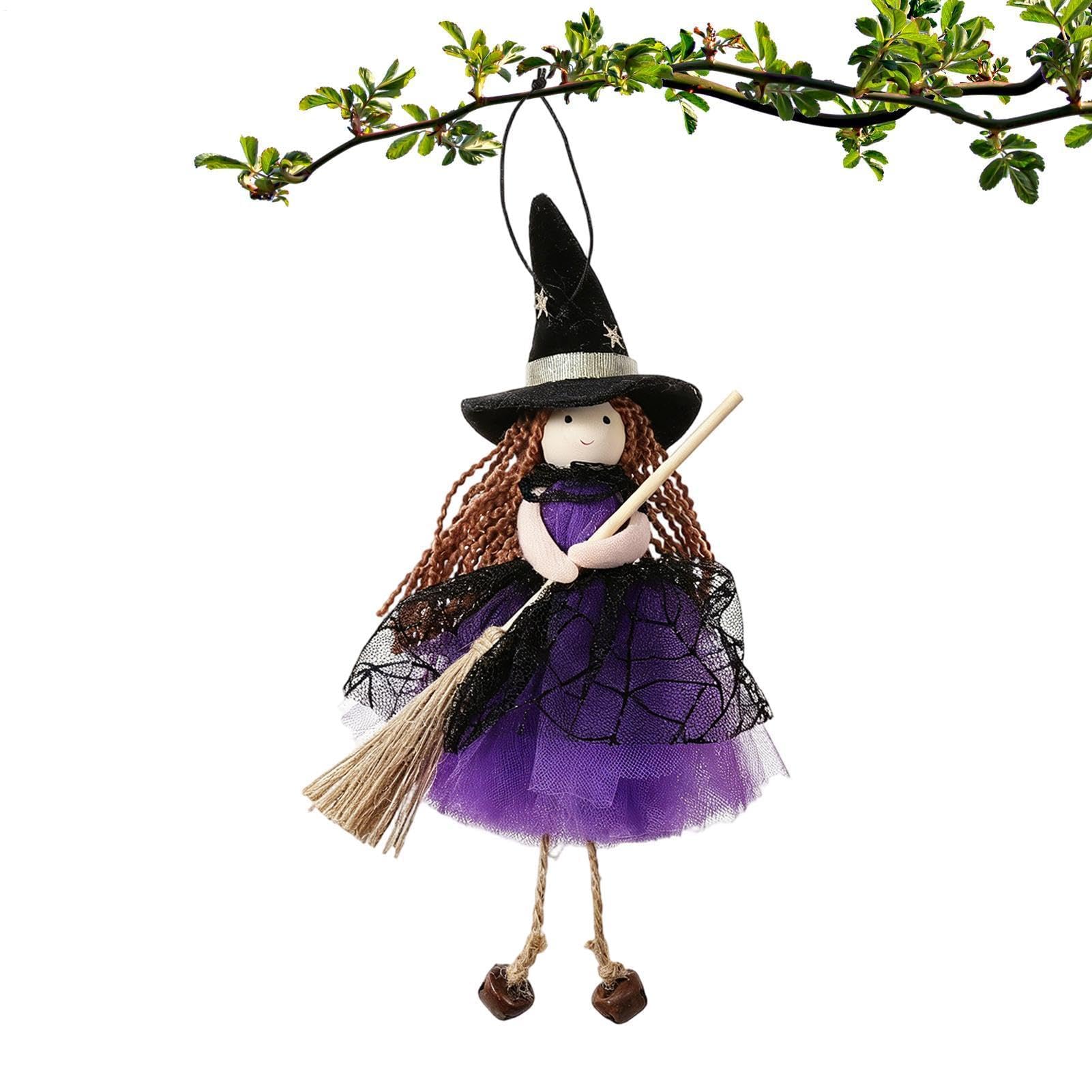 Decorazione spaventosa di strega di Halloween, bambola da strega da appendere per casa, ufficio, scuola, casa fantasma e giardino