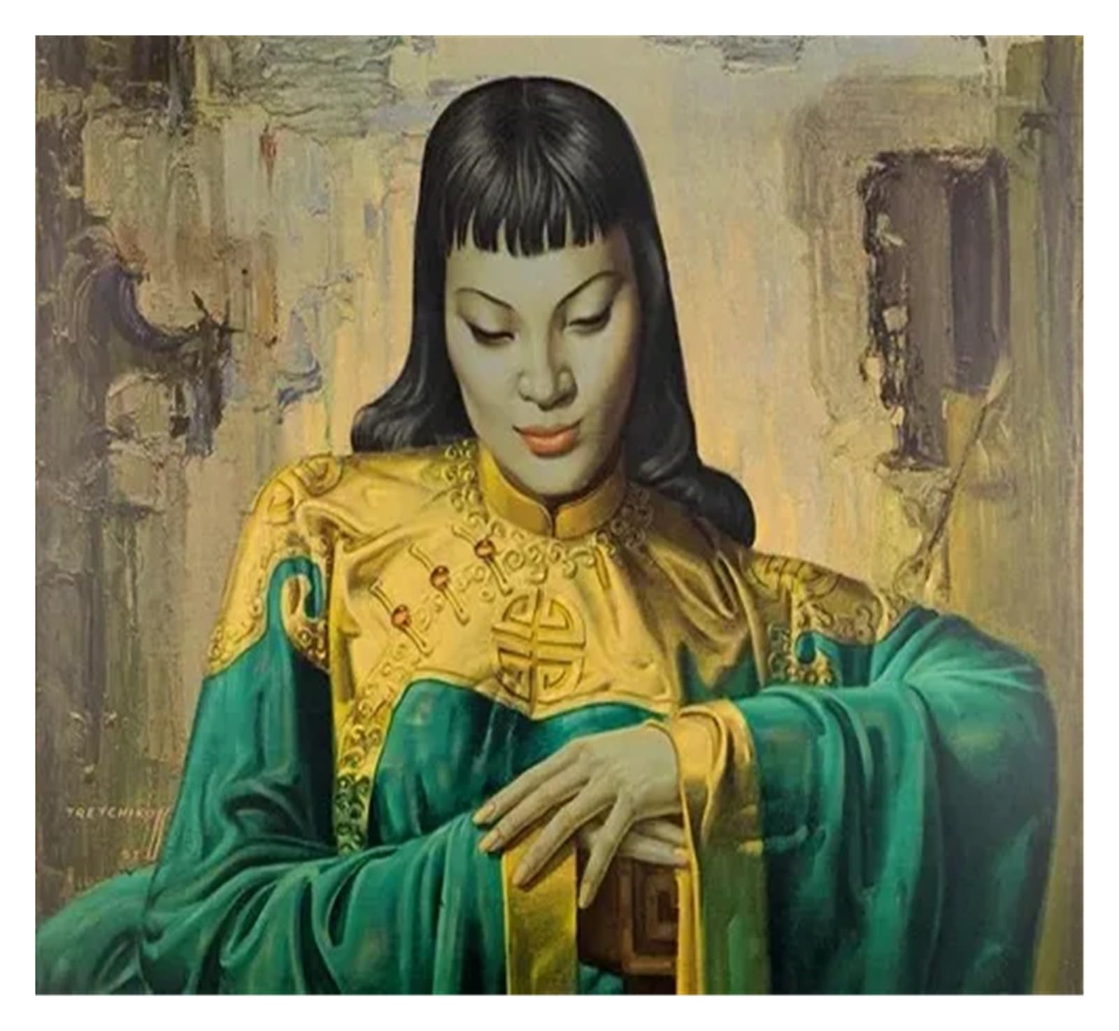 Peinture sur toile murale d'art chinois, impression haut de gamme 40x50cm
