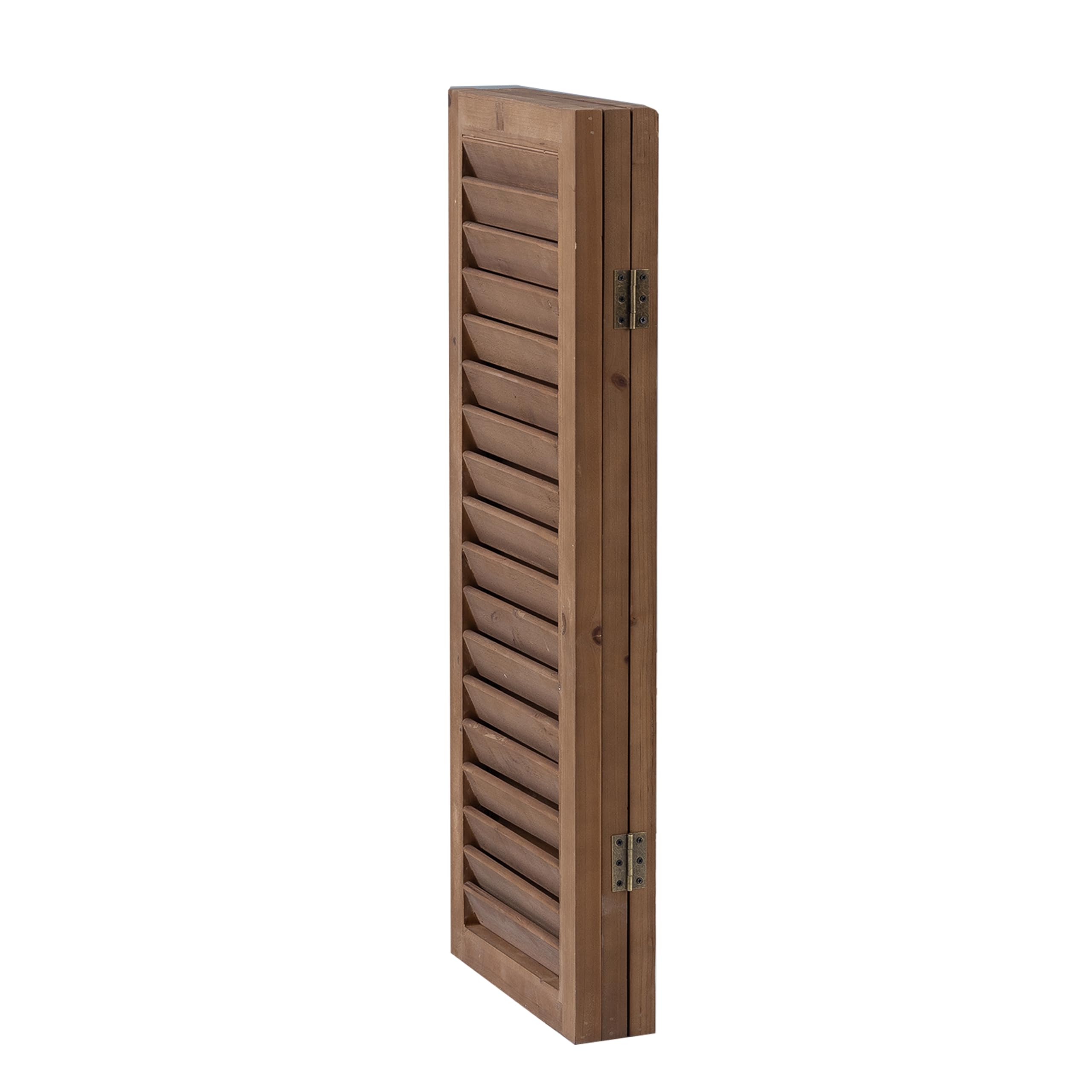 81 cm Höhe Trennwand Raumteiler Holz Braun, Kurze Paravent Raumteiler Innen 3 Teilig, Einzigartig Raumtrenner für Haus Schlafzimmer Büro