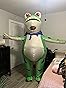 Amazon.com: Opemon Inflatable Frog Costume Adult Men Women Outfit ...