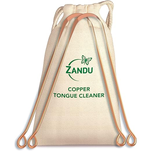 Zandu Copper Tongue Cleaner Pack of 2