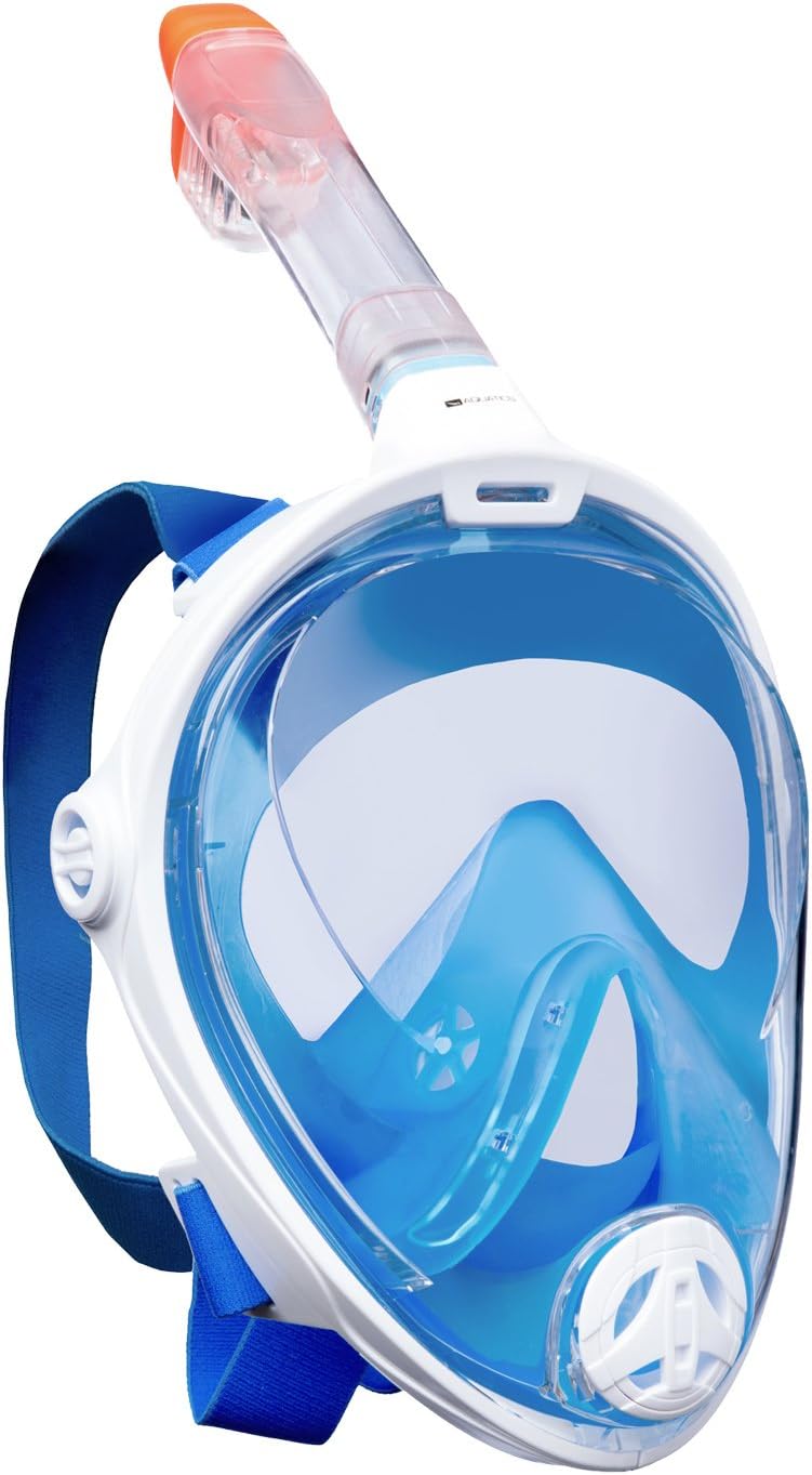 Aquatics – full face mask system, snorkel mask, blue