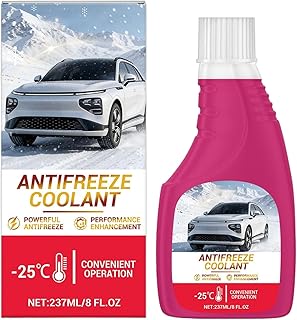 クーラント アンチフリーズ,237ミリリットル 不凍冷却液 自動車用 - 自動車用液体クーラント - 自動車エンジンラジエーター対応 レクリエーショナルビークル キャンピングカー トラック オフロード車両 産業用車両向け
