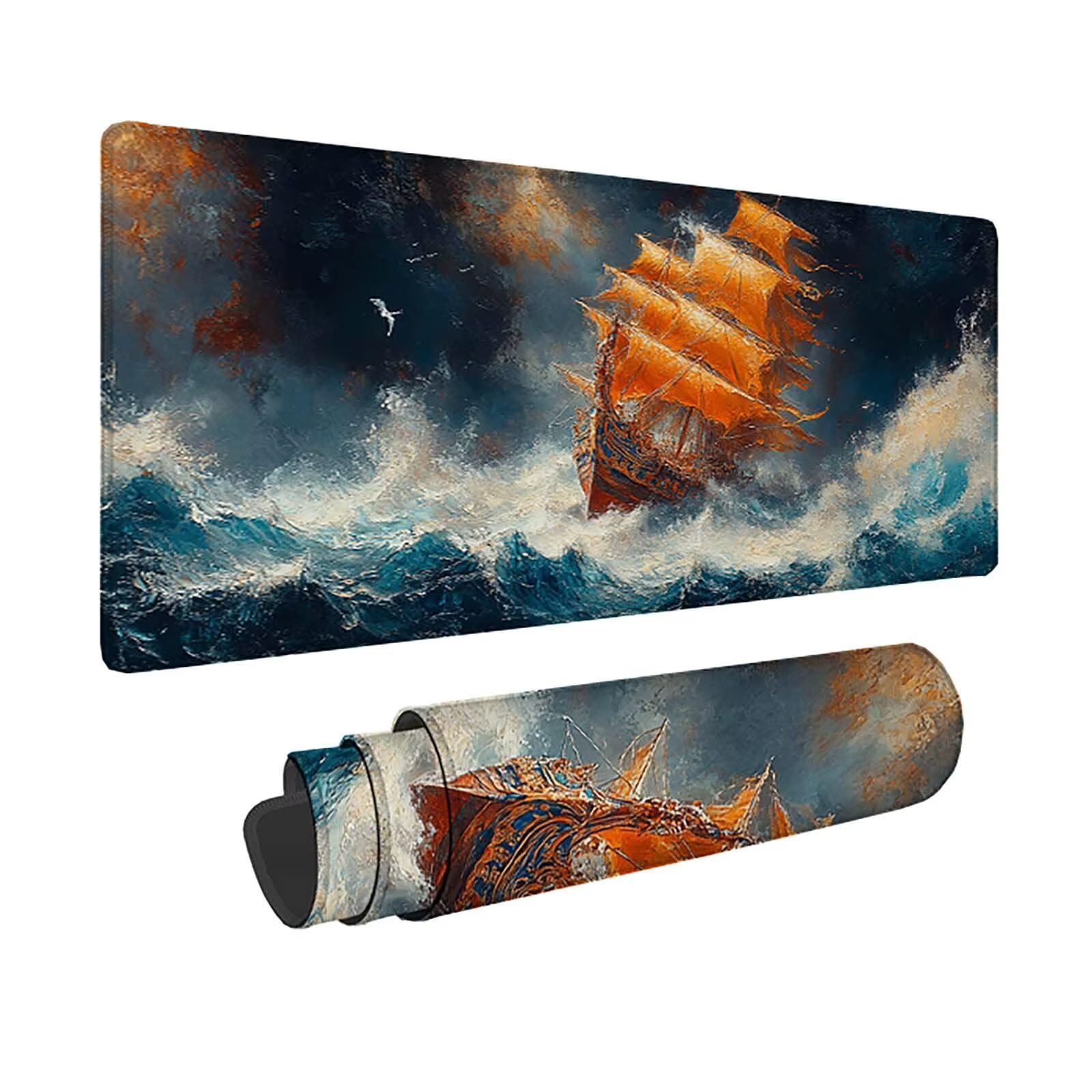 Mouse pad base caoutchouc antidérapant grand format XXL - 8