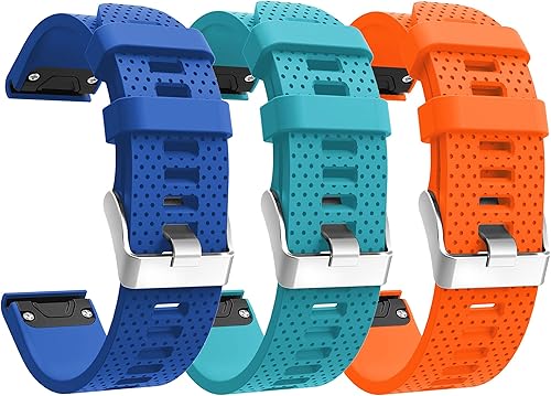 Bandas de silicona compatibles con Garmin Fenix 5S5S Plus6S6S ProD2 Delta S, suave transpirable antideslizante correa de reloj de repuesto para