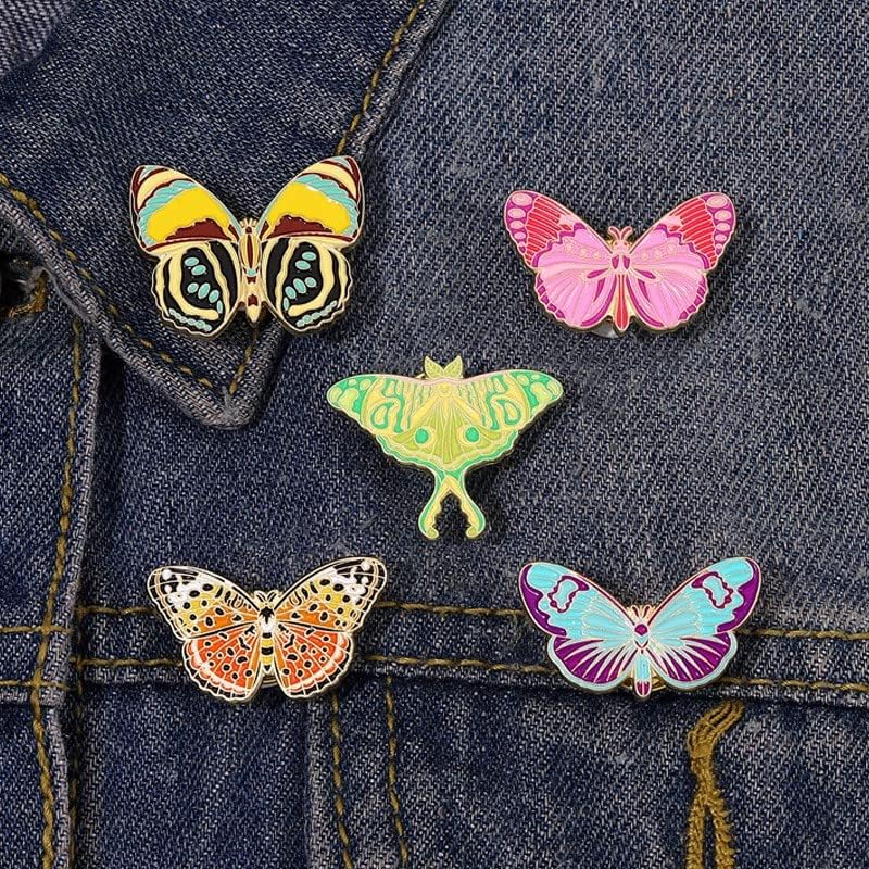 Cute Enamel Pin Set Lapel Pins Brooches Cartoon Brooch Badge Pins for Clothes Bags Backpack for Women - Image 6