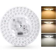 1 Pack Ceiling Fan Lamp Replacement, 6.69 inch Dimmable 3CCT 3000K/4000K/5000K 36W 3200LM, Ceiling Fan LED Light Kit Replacement, LED Light Engine Retrofit Kit