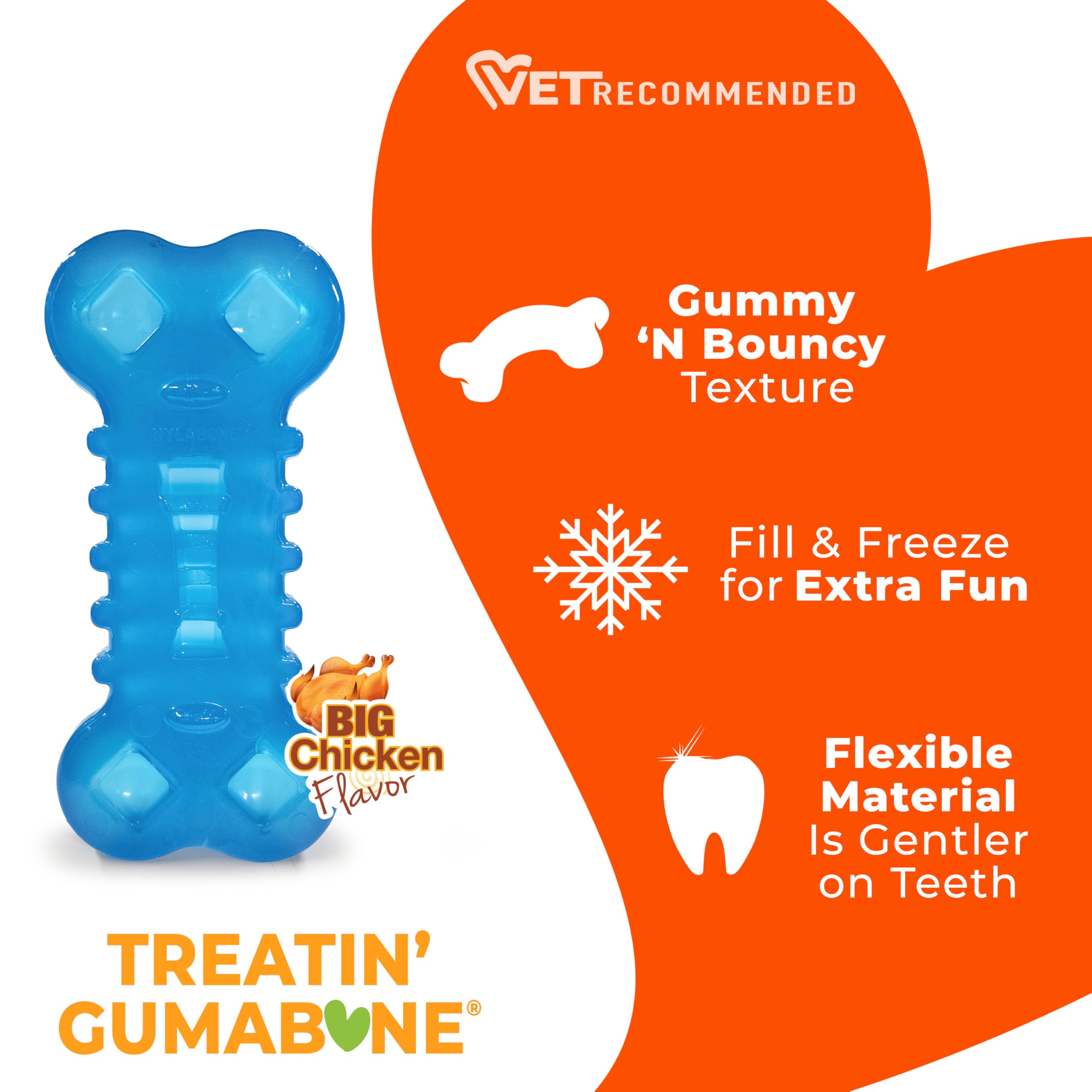 Nylabone Hundespielzeug, mittelgroß, Wolf, 1 Stück
