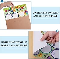 Vista 7 de WhatSign Tabla de cumpleaños para el aula, póster de feliz cumpleaños, calendario de cumpleaños para pared, reutilizable, tablón de anuncios