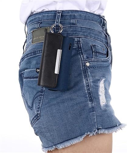 Miniatura 4 de EPMANN Flip Wallet Small Bag Protective Case Purse Case PU Leather Suitcase Fit for Iqos 3 DVD Storage case Color  Blue