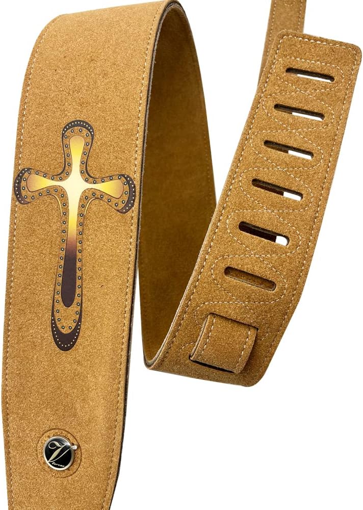 Premium Double Layer Leather Guitar Strap Soft Length Adjustable Classic Acoustic Guitar Strap Accessories Guitar Part