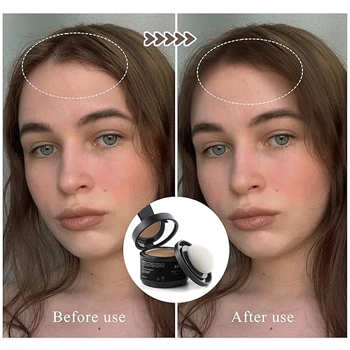 Miniatura 2 de Polvo instantáneo de línea de cabello, color de cabello para retoque de raíces para cobertura de canas y adelgazamiento del cabello, cobertura de