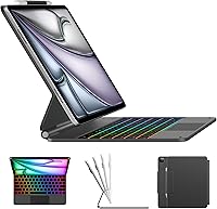 Vista 18 de typecase Funda de Teclado Edge para iPad Air de 13 pulgadas (M3/M2, 2025/2024) y iPad Pro de 12.9 pulgadas (6ª/5ª/4ª/3ª generación), Teclado Magic