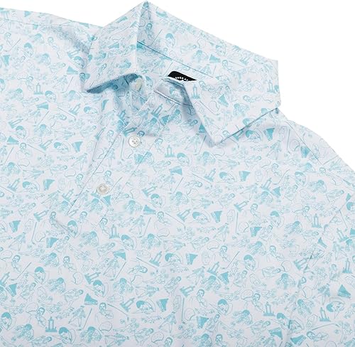 Miniatura 2 de U Suck at Golf Polo de golf para hombre - Dry Fit Golf Polo para hombres - Empresa de ropa de club de golf de alto rendimiento