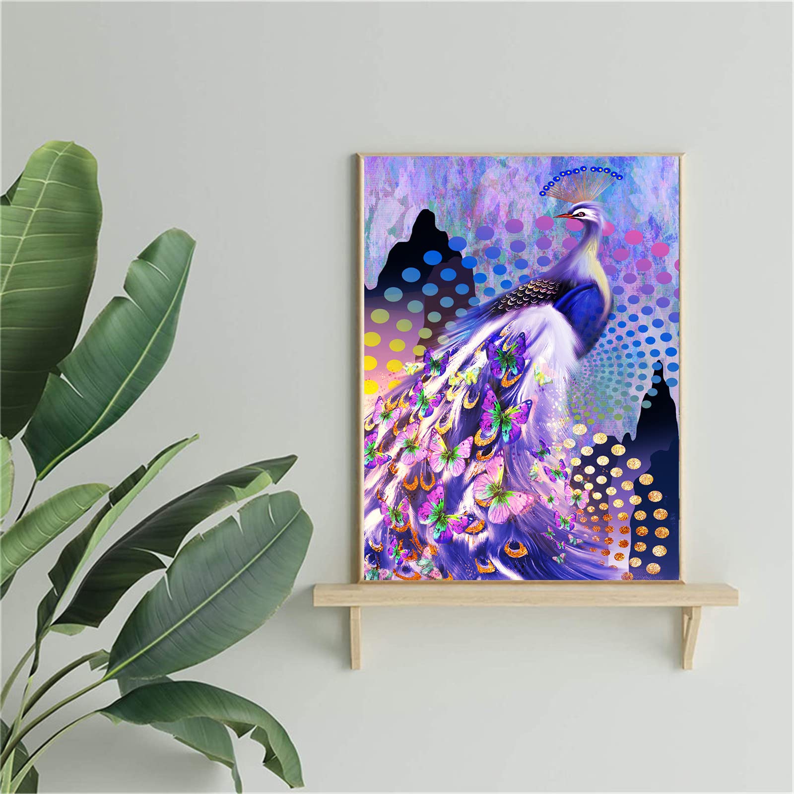 EXQUILEG Quadro per pittura con diamanti 5D, fai da te con strass, per decorazione da parete (70 x 120 cm)