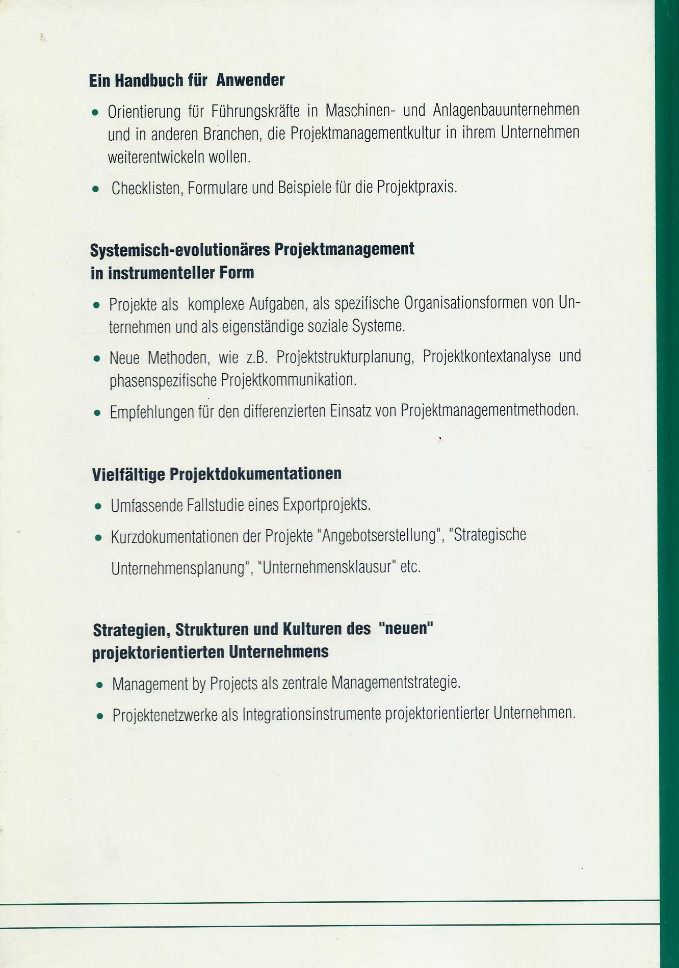 Projektmanagement im Maschinen- und Anlagenbau