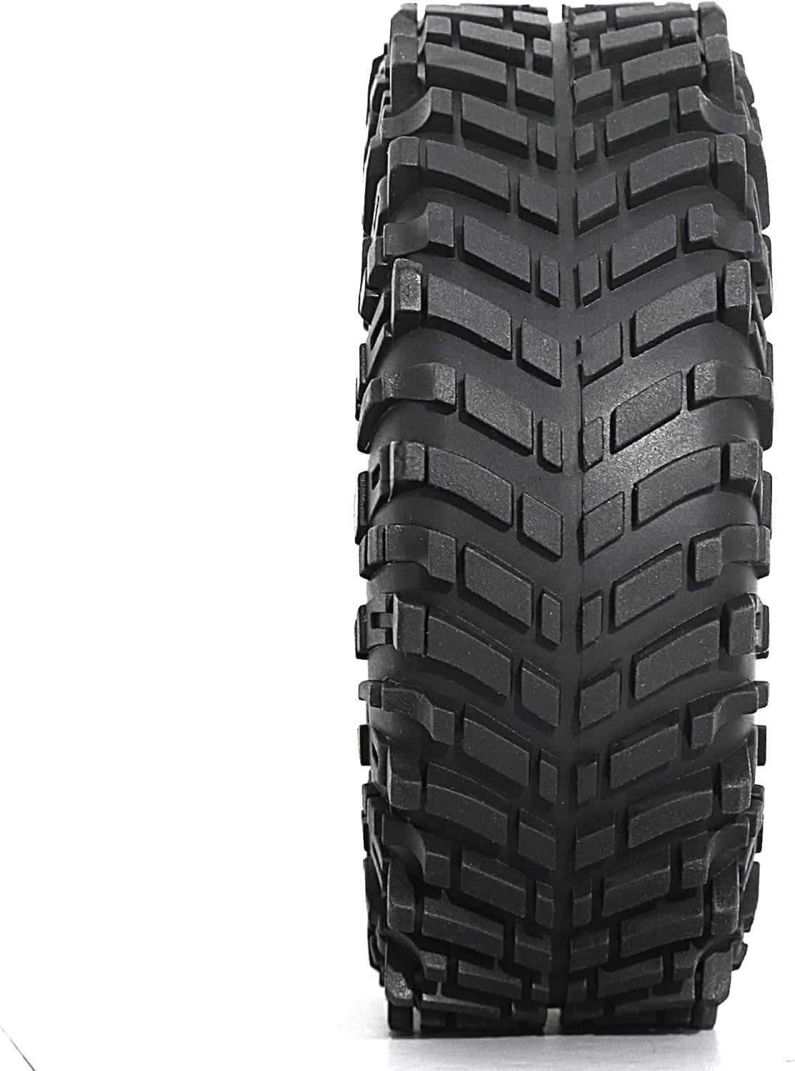 1.9 inch RC Crawler Tires OD 120mm All Terrain Soft Rubber Mud Tyres with Foam for 1/10 Rock Crawler Car Traxxas TRX4 Axial SCX10 III RC4WD D90 TF2 Gen8 RR10 1.9" Beadlock Wheels 4PCS