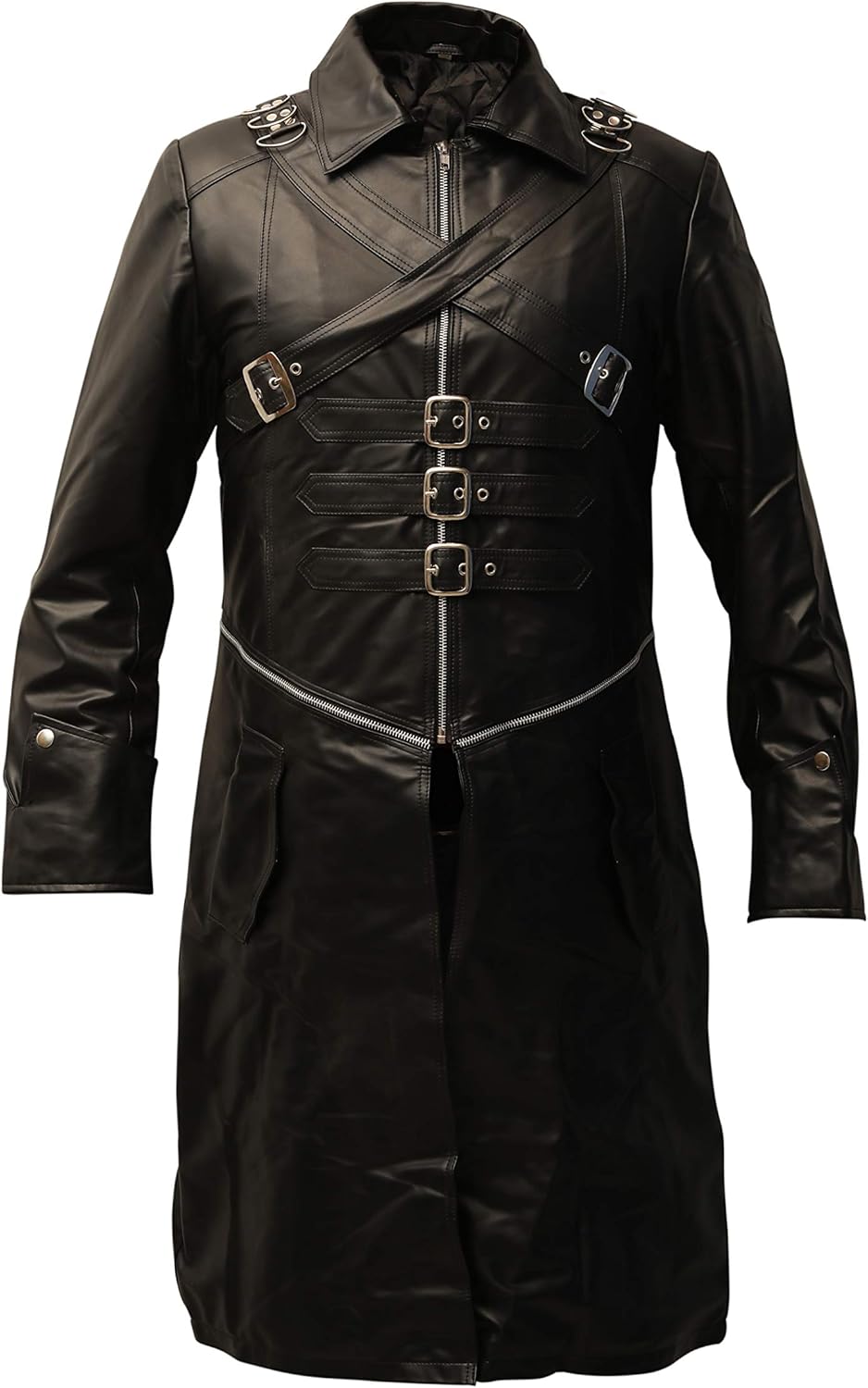 RSH LeatherCraft Steampunk Black Punk Victorian Renaissance Gothic Long