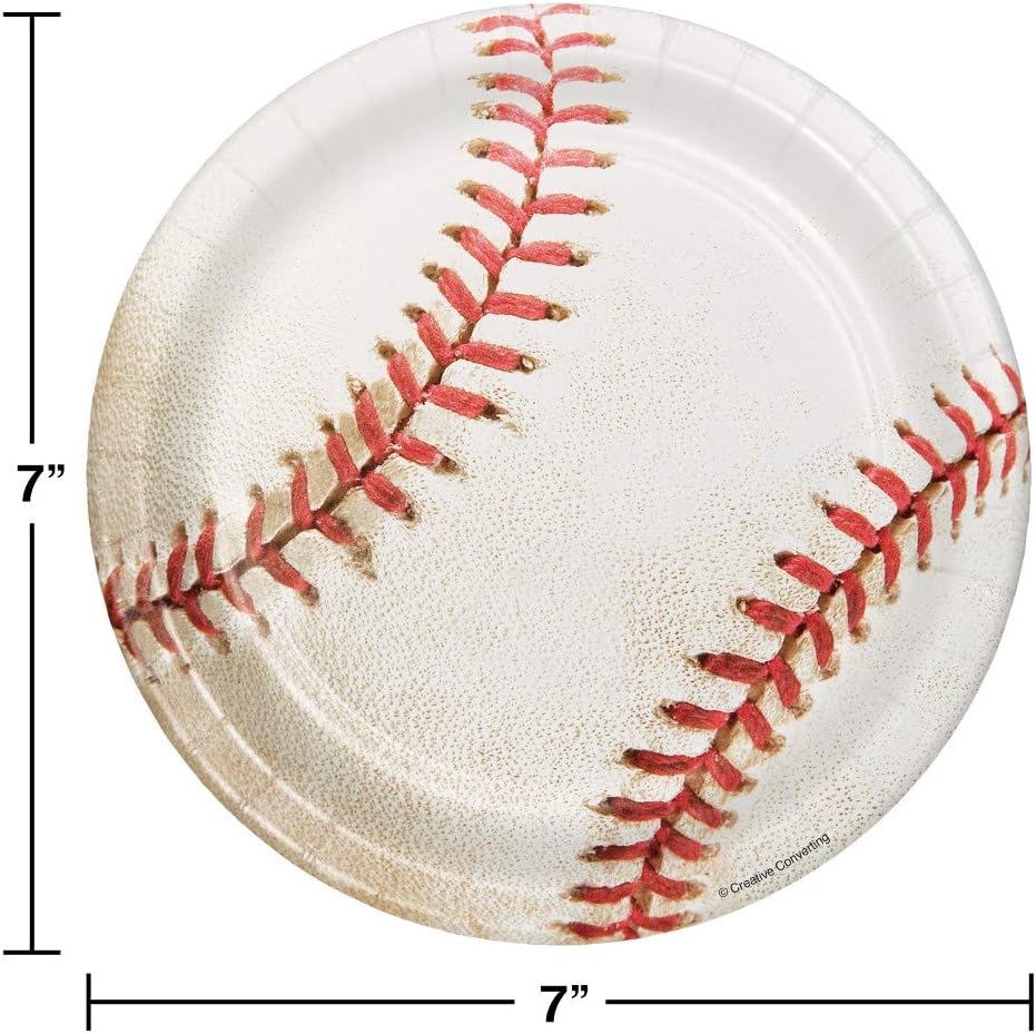 Creative Converting Baseball Dessert Plates, 24 ct