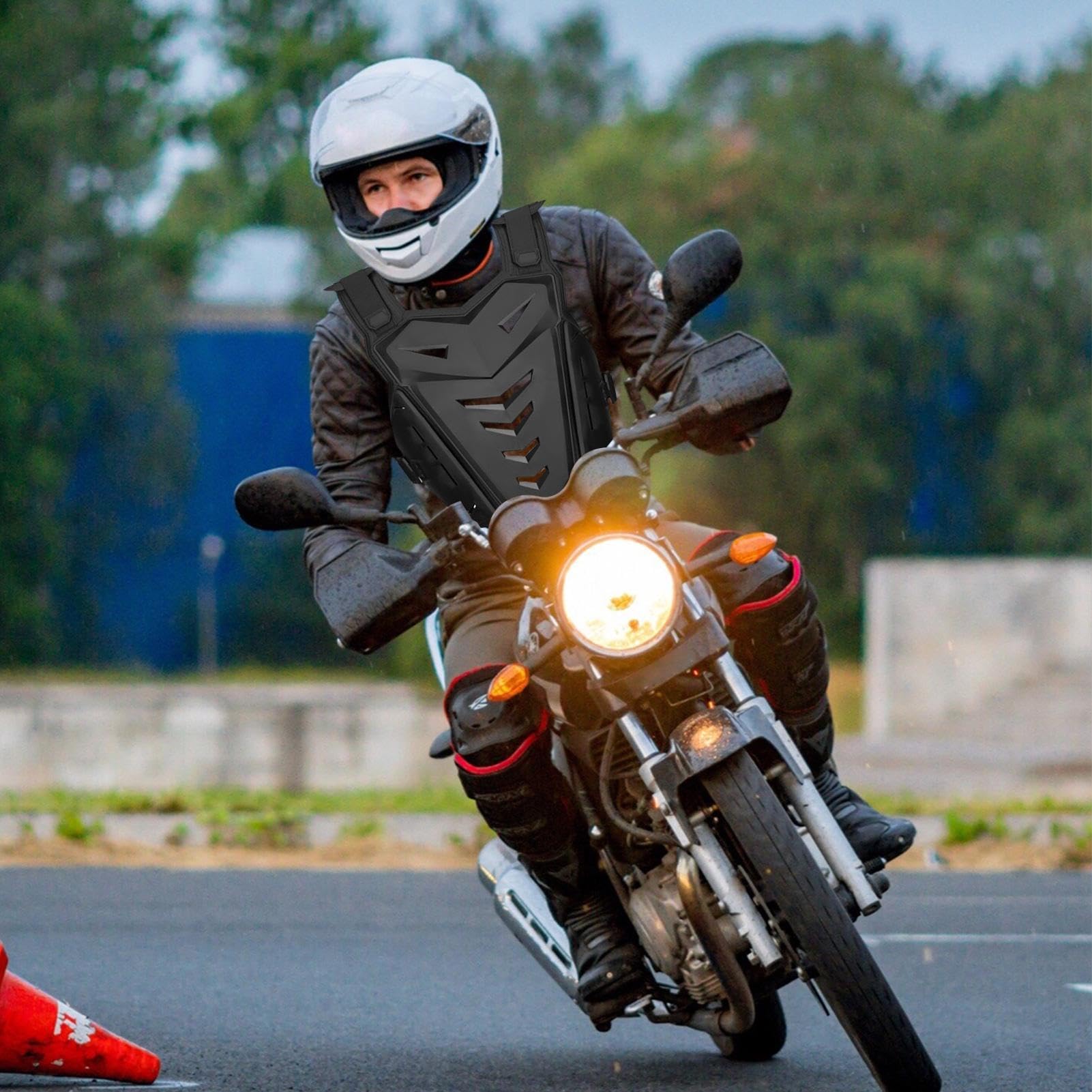 Kamizelka Motocyklowa Ochraniacz Pleców Regulowany Wstrząsoodporny