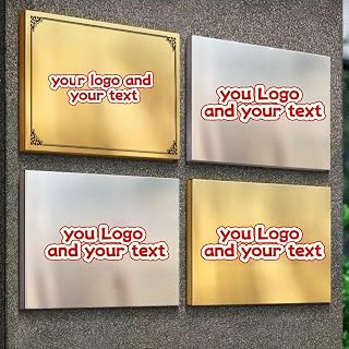 •Bronze Production Company Authorized Door Plates Outdoor Stainless Steel Plaques Titanium Gold UV Signage Factory Plaques Signboards Advertising Boards