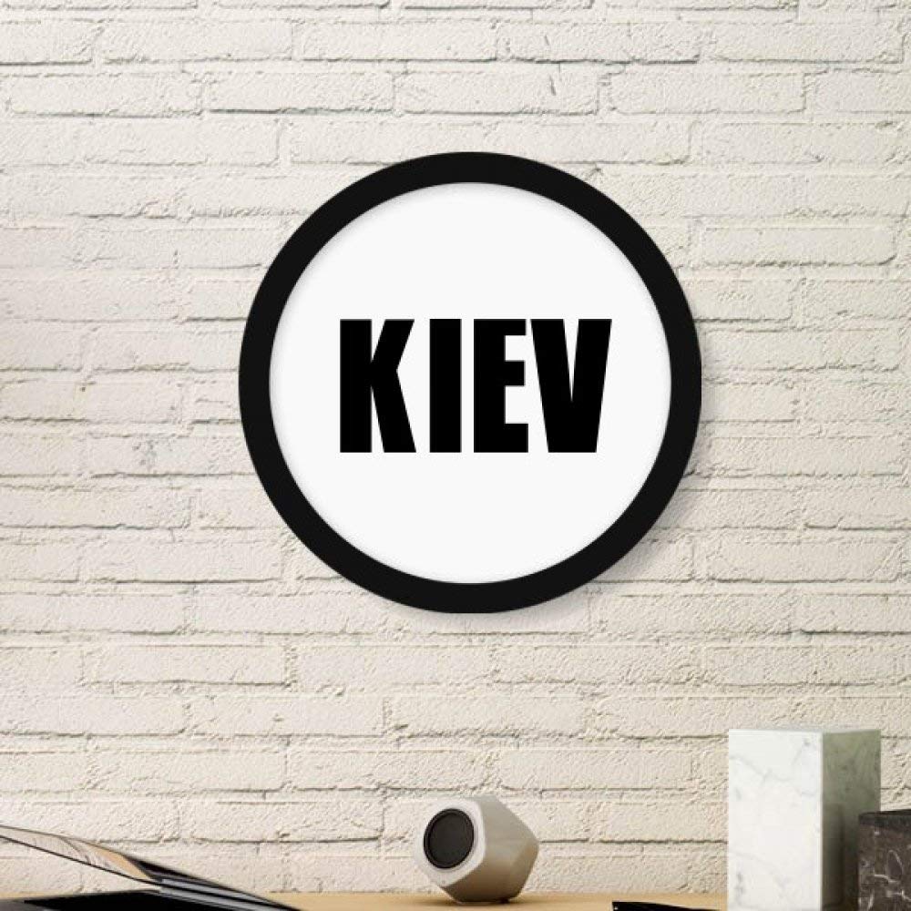 Cadre photo rond Kiev en bois pour habiller un mur vide