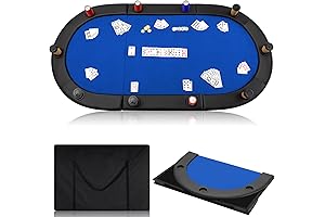Leyndo 84" Tri Fold Folding Poker Padded Table Top for Gaming