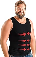 ARMSTRONG AMERICA Compression Shirt for Men | Gynecomastia Compression Tank Top Men | Mens Shapewear Compression Shirts