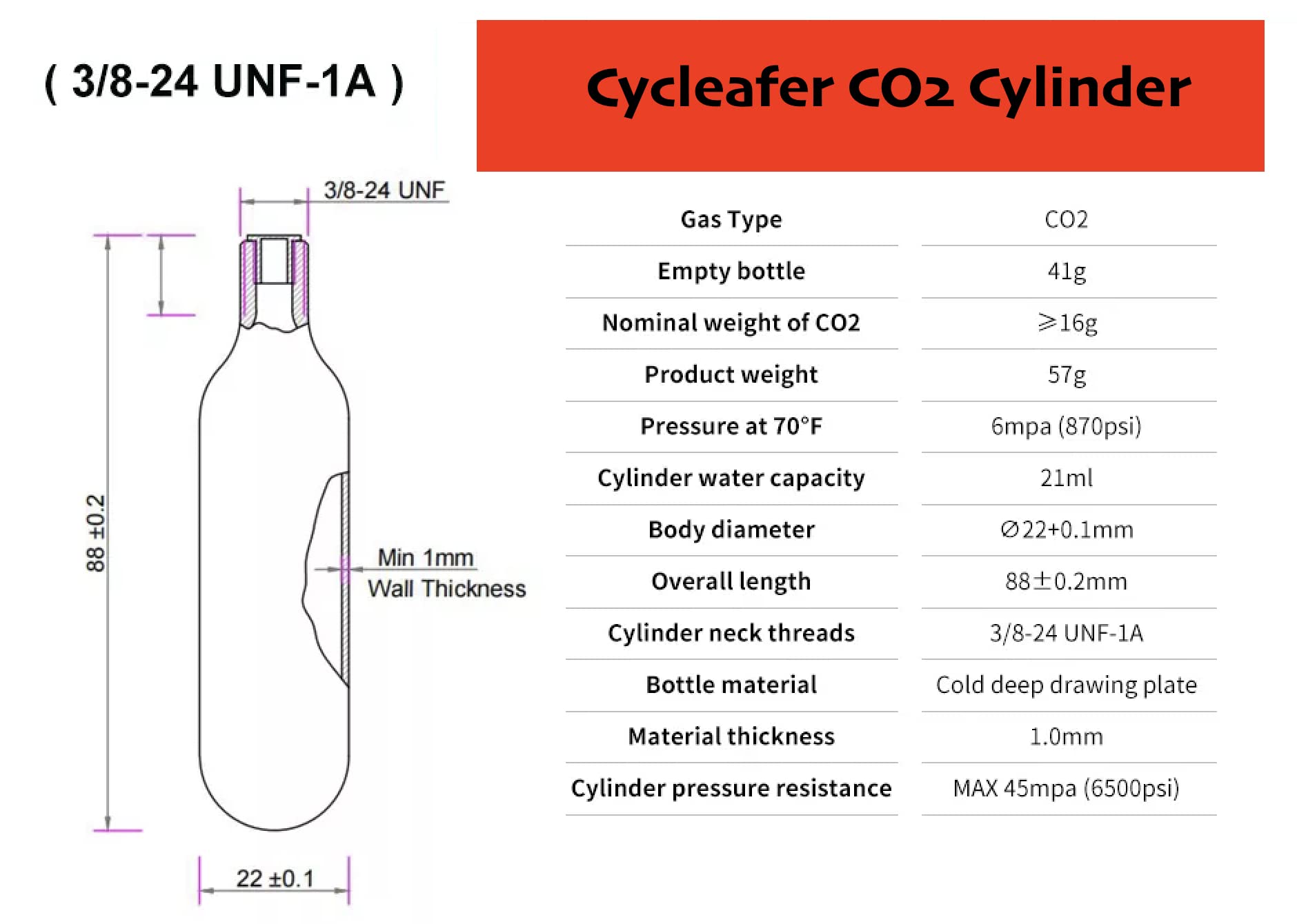 Cartuchos De Co2 Roscados De 16 G O Inflador De Co2 Para Neu | Meses sin interés