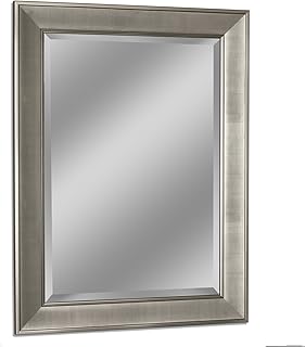 Headwest 8013 Pave Wall Mirror in Brush Nickel, 29