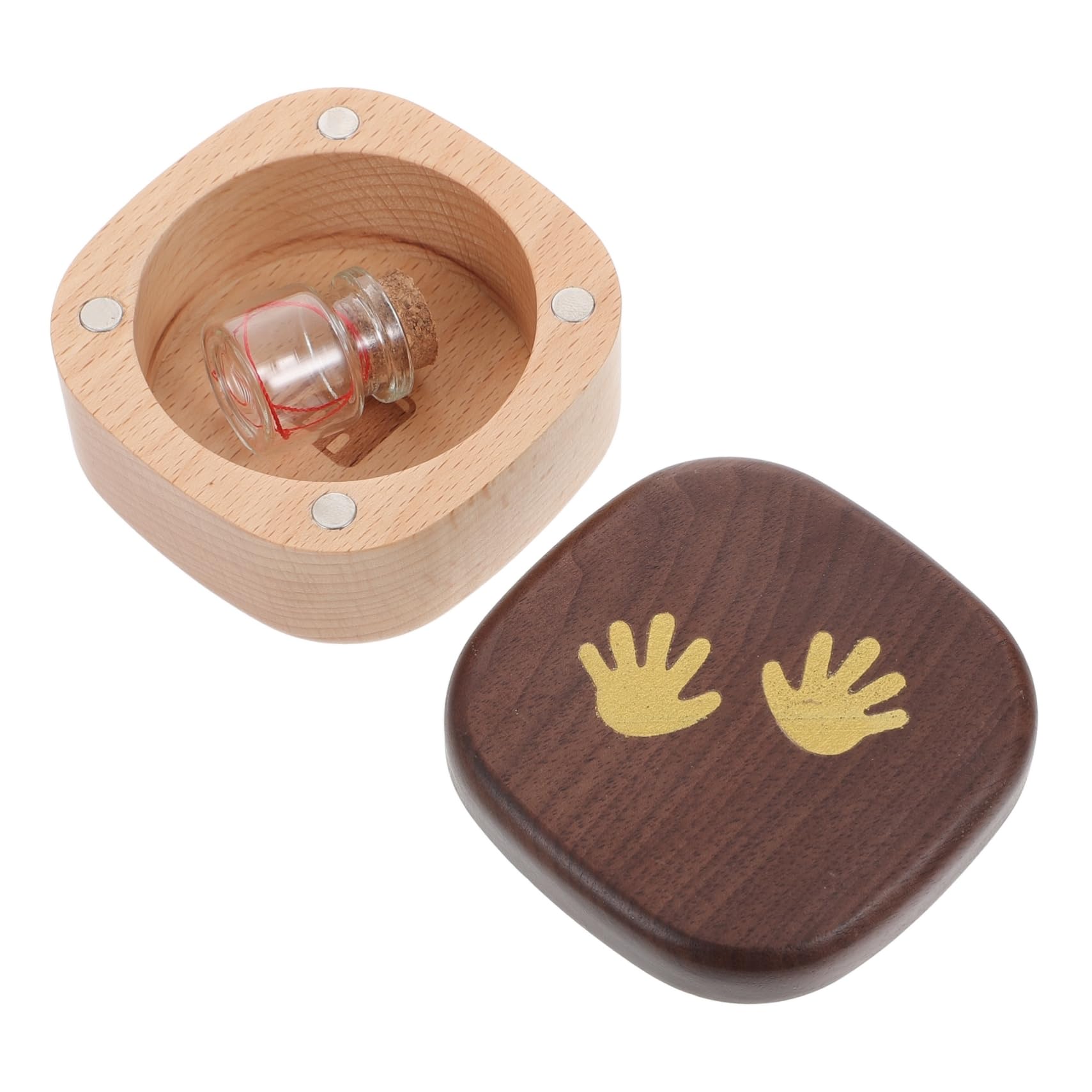 VICASKY 2piezas Caja De Recuerdos De Dientes De Caja De Almacenamiento Para Primeros Dientes Souvenir Infantil Personalizado Para Capturar Momentos Especiales