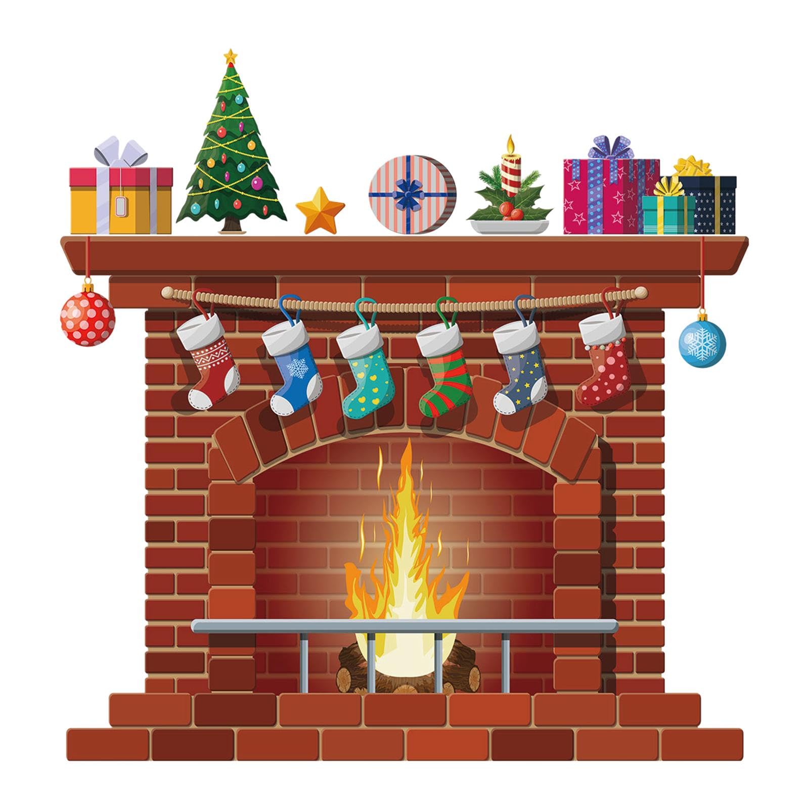 Sticker Mural de Noël sans résidu pour fond de décoration propre