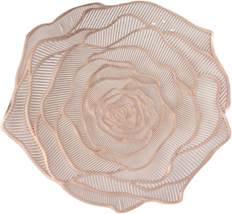 Placemats Light Luxury Western-Style Insulated Tableware Coasters Hollow Table Mats Decoration