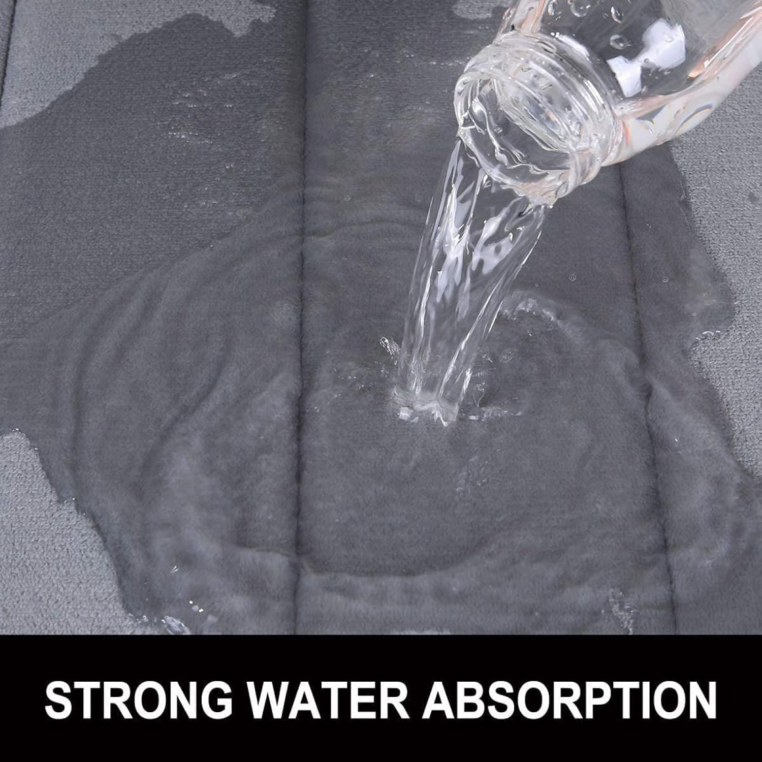 Toilet Rug U-Shaped - Super Absorbent & Non-Slip Bathroom Rug, Soft Plush Toilet Surround Mat, Machine Washable, Fits Standard Toilet Base 16x20 Inch, Boho Style - Image 7