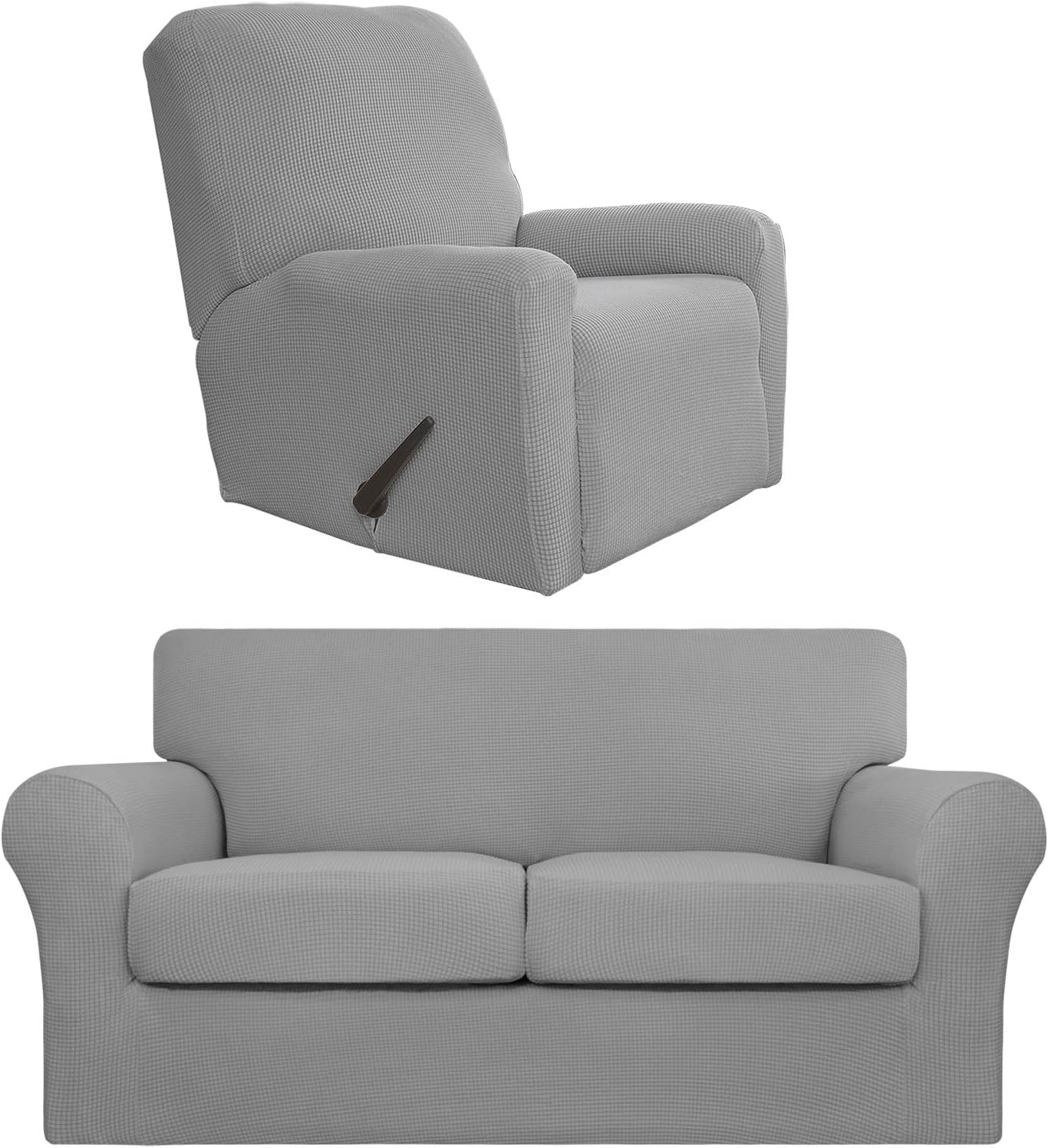 EasyGoing Product Bundles Stretch Loveseat Cover，Recliner