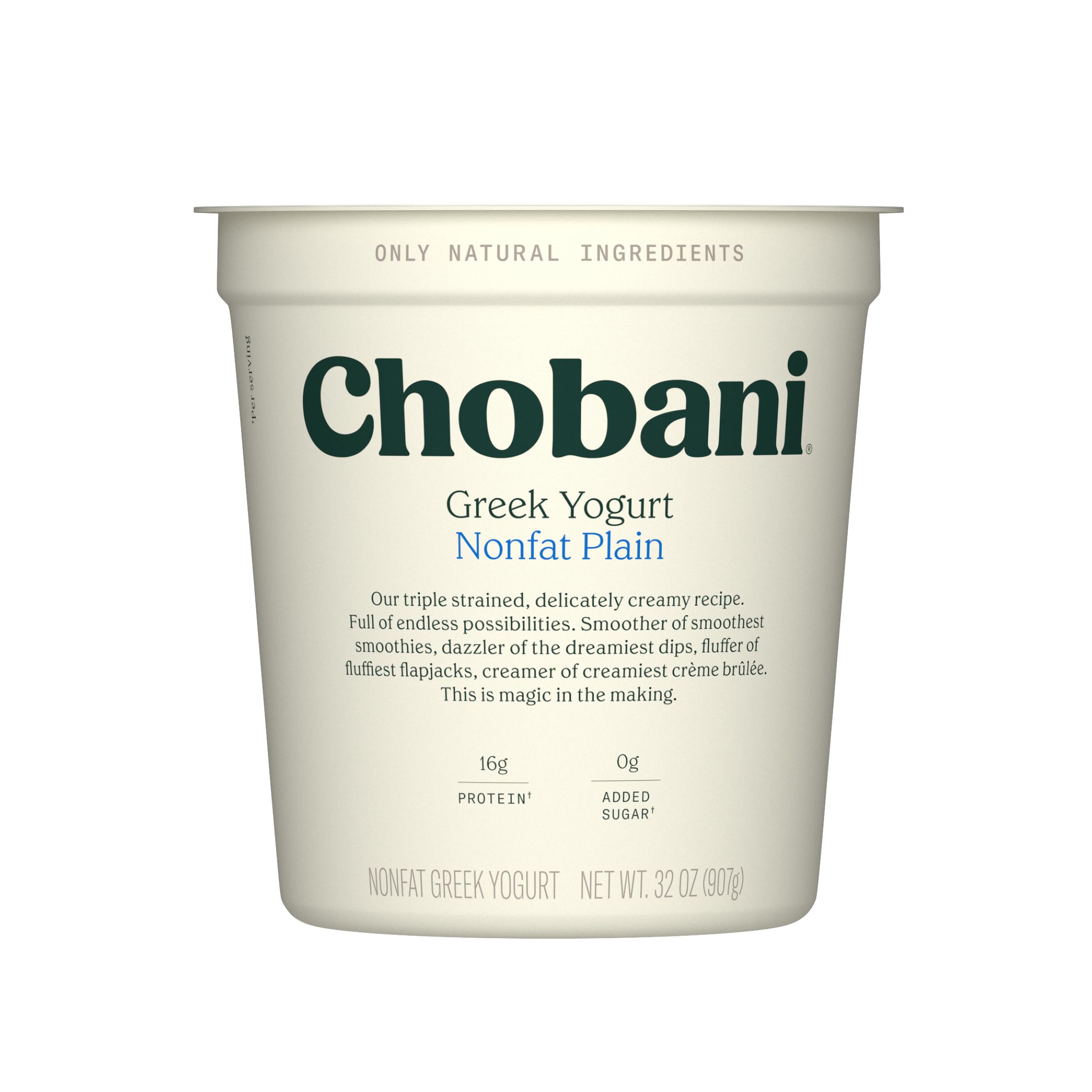 Chobani® Non-Fat Plain Greek Yogurt 32oz