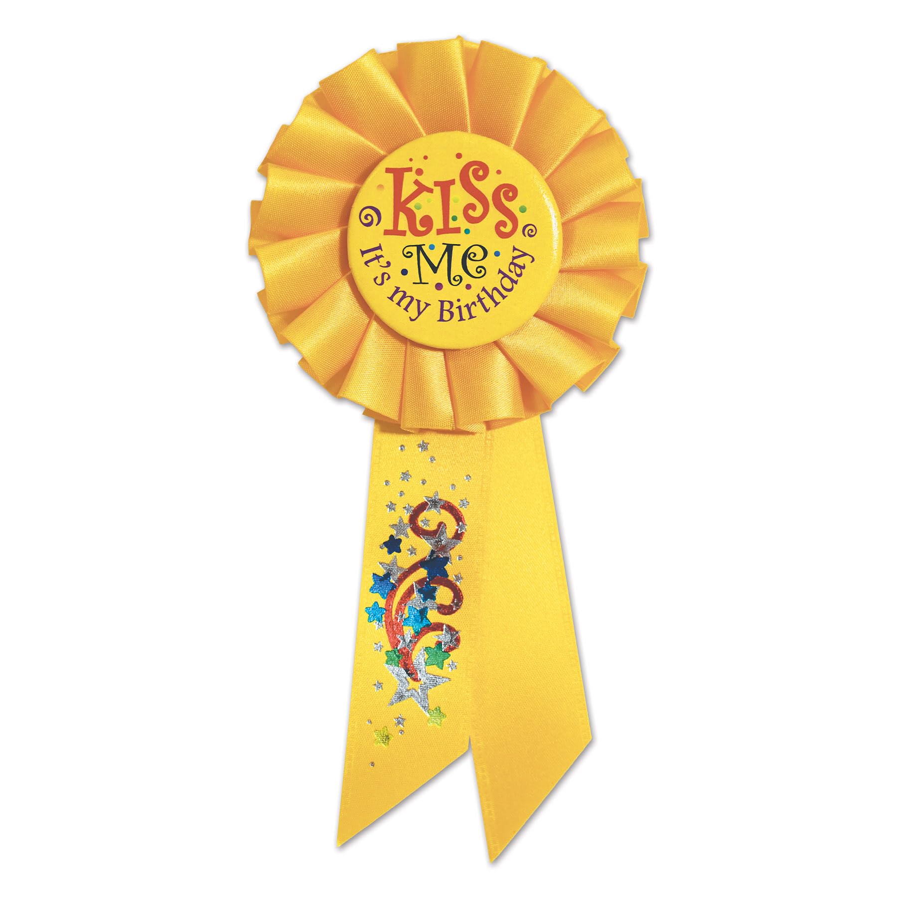 Rosette Embrassez-moi c'est mon anniversaire Beistle insigne de fête lot de 6