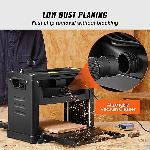 Vista 16 de VEVOR Soporte para cepilladora, 100 libras / 99.2 lbs de cargas pesadas, mesa cepilladora de grosor ajustable de tres engranajes, con 4 ruedas